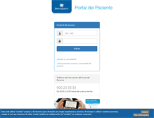 Tablet Screenshot of portaldelpaciente.ibermutuamur.es